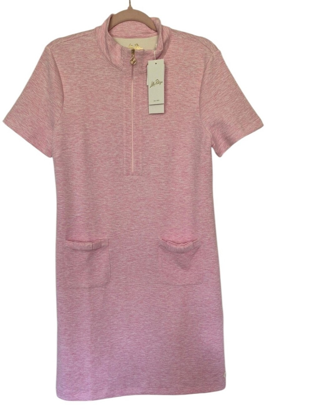 Lilly Pulitzer Mirima UPF 50+ Dress Heathered Conch Pink Medium NWT